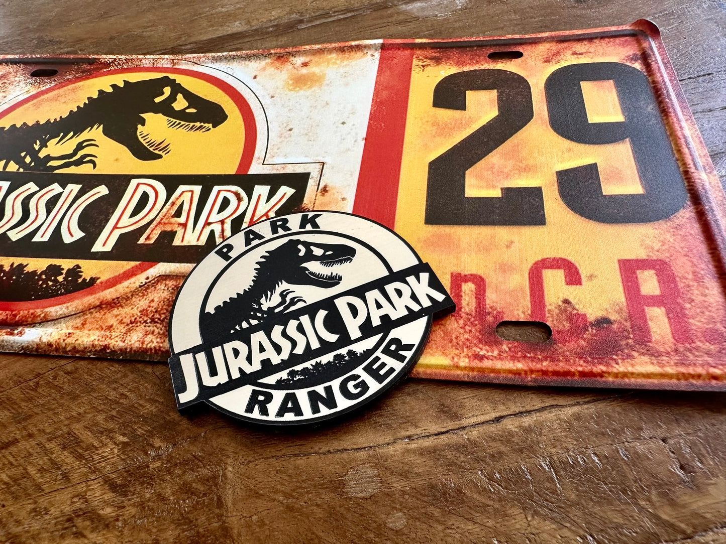 Jurassic Park Ranger Plaque