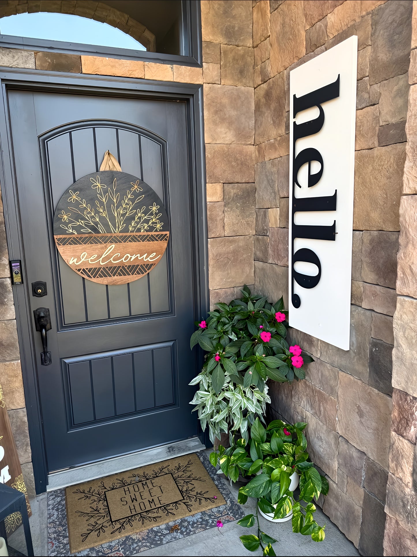 Welcome Door Hanger Sign