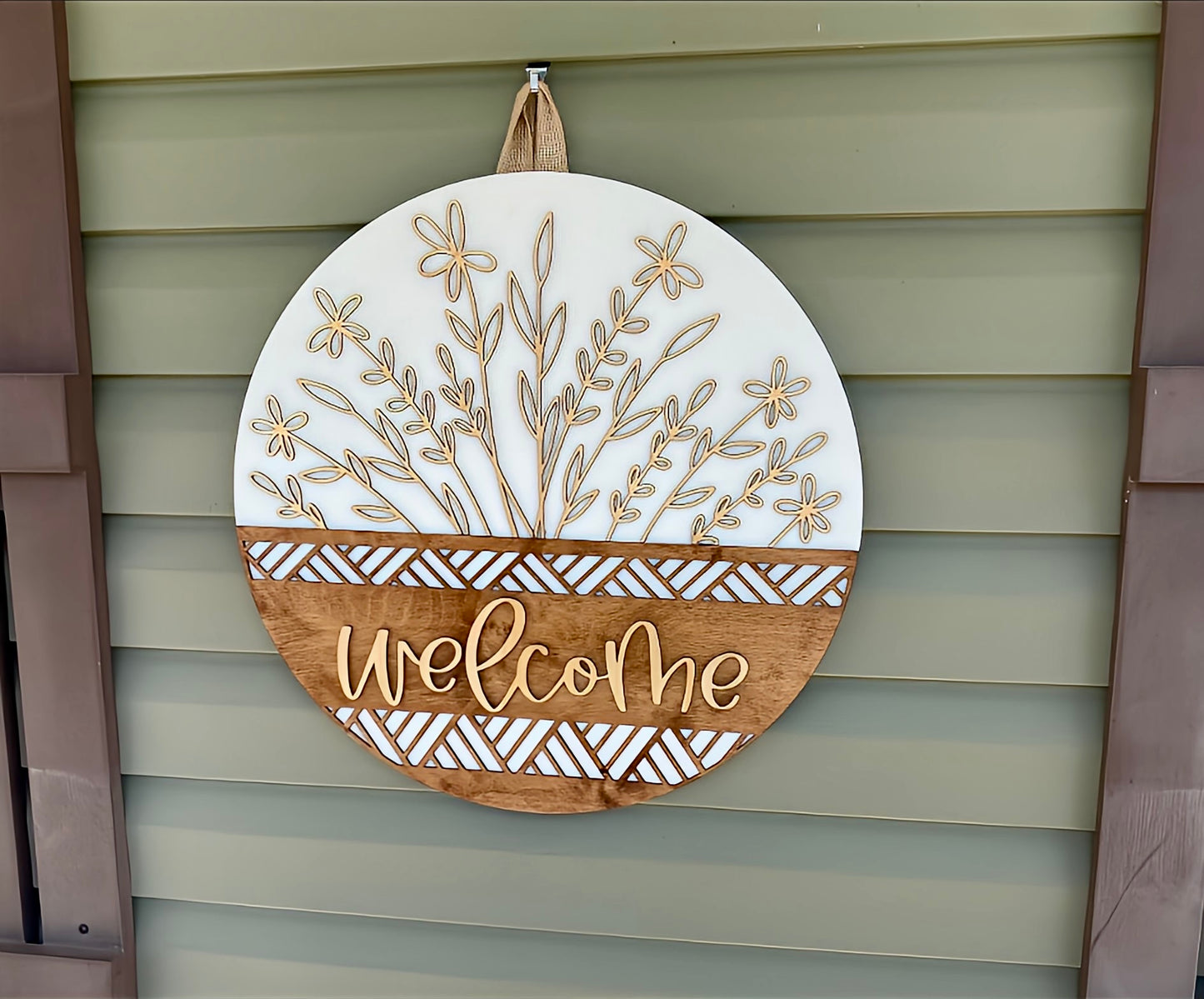 Welcome Door Hanger Sign