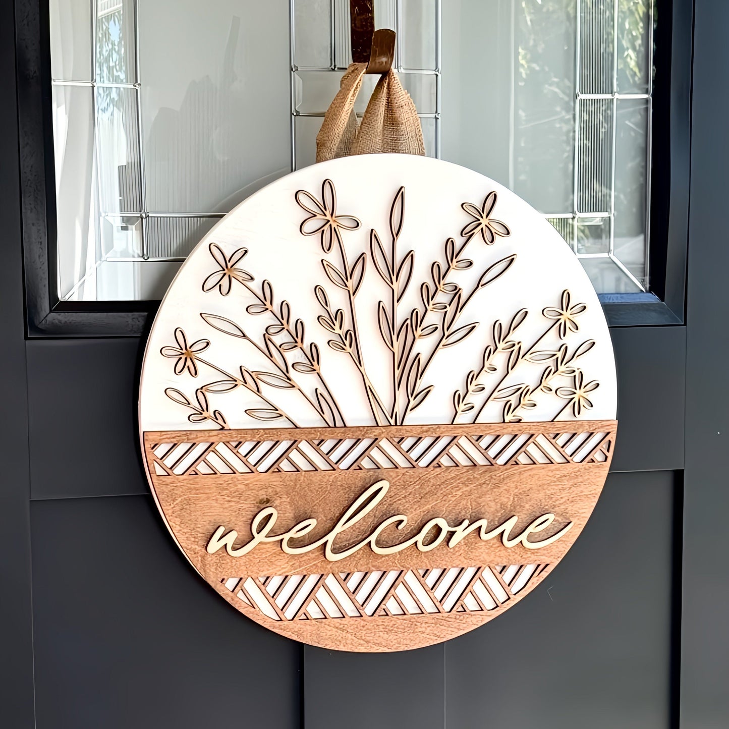 Welcome Door Hanger Sign