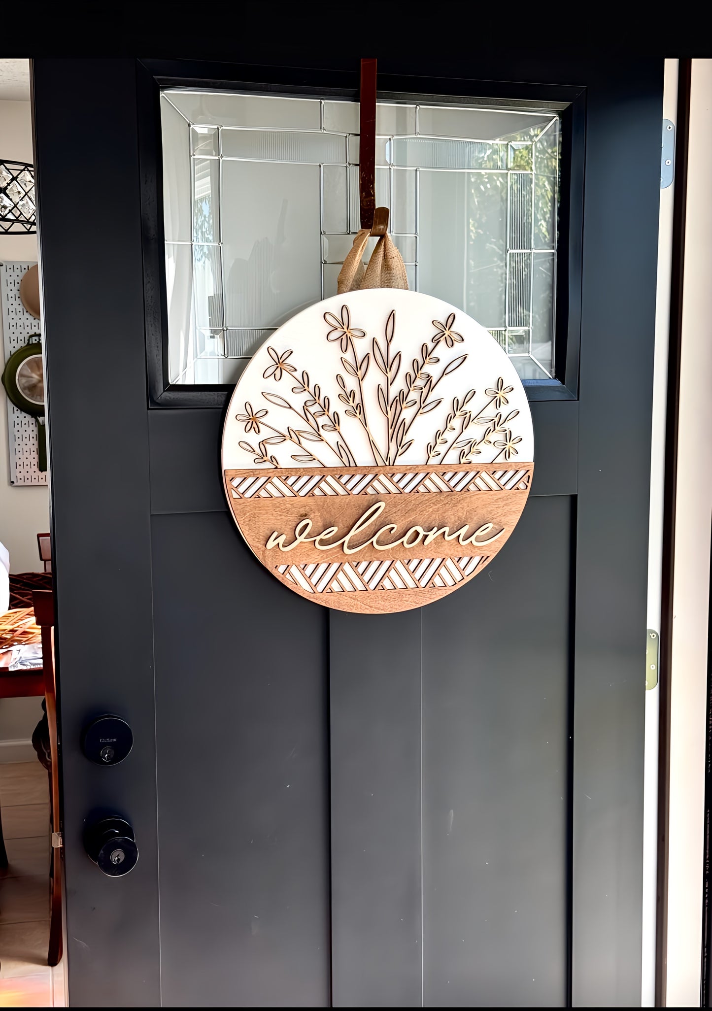 Welcome Door Hanger Sign