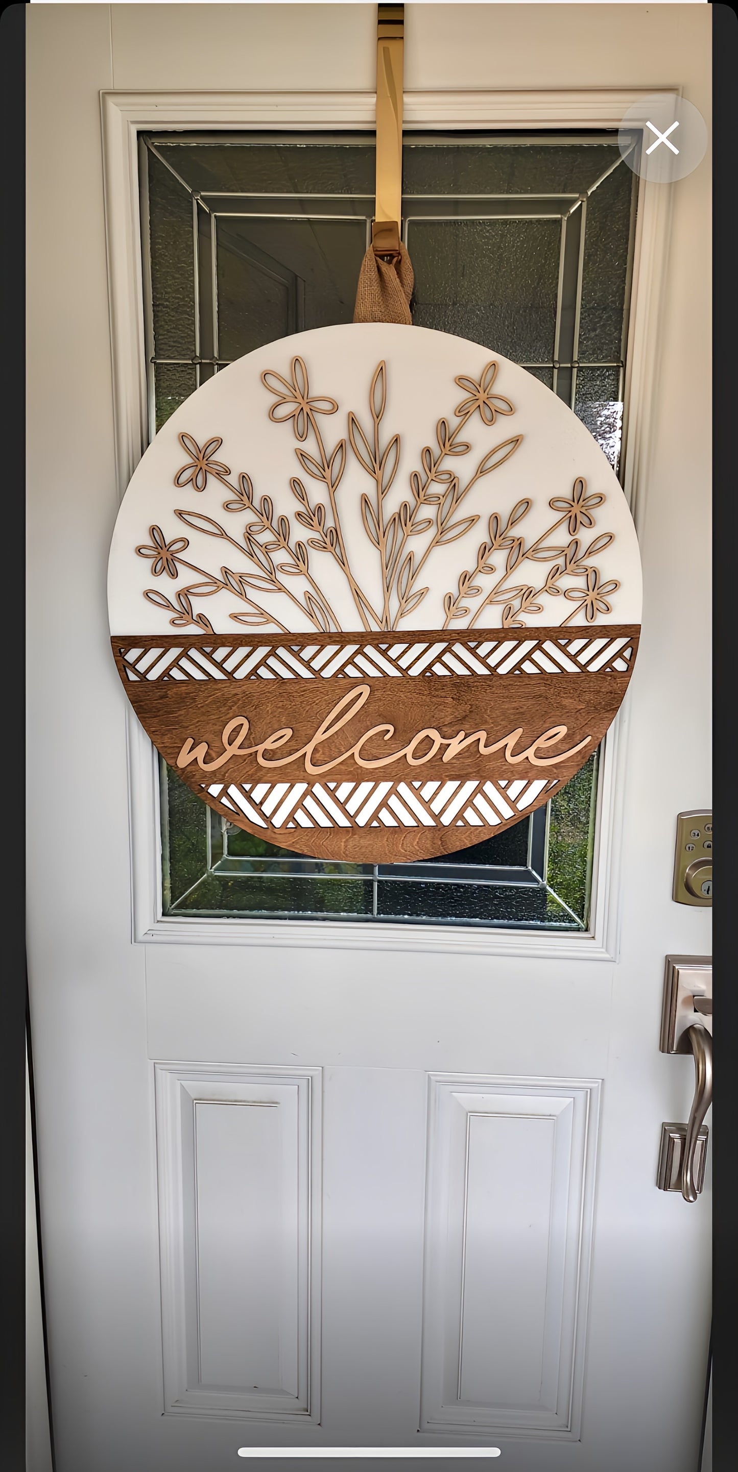 Welcome Door Hanger Sign