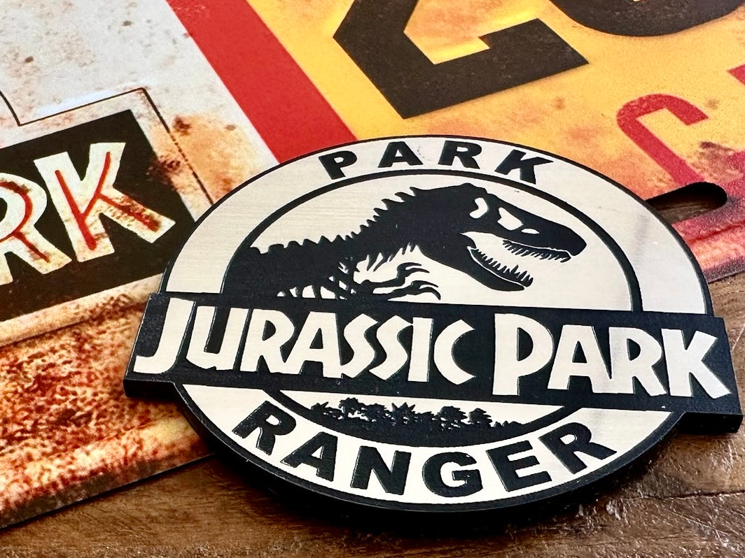 Jurassic Park Ranger Plaque