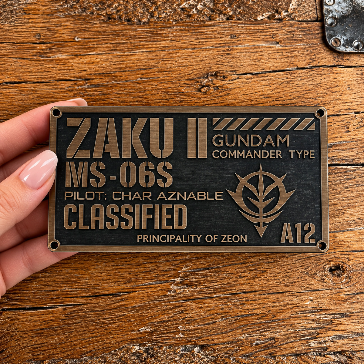 Gundam - Zaku Armor Plaque