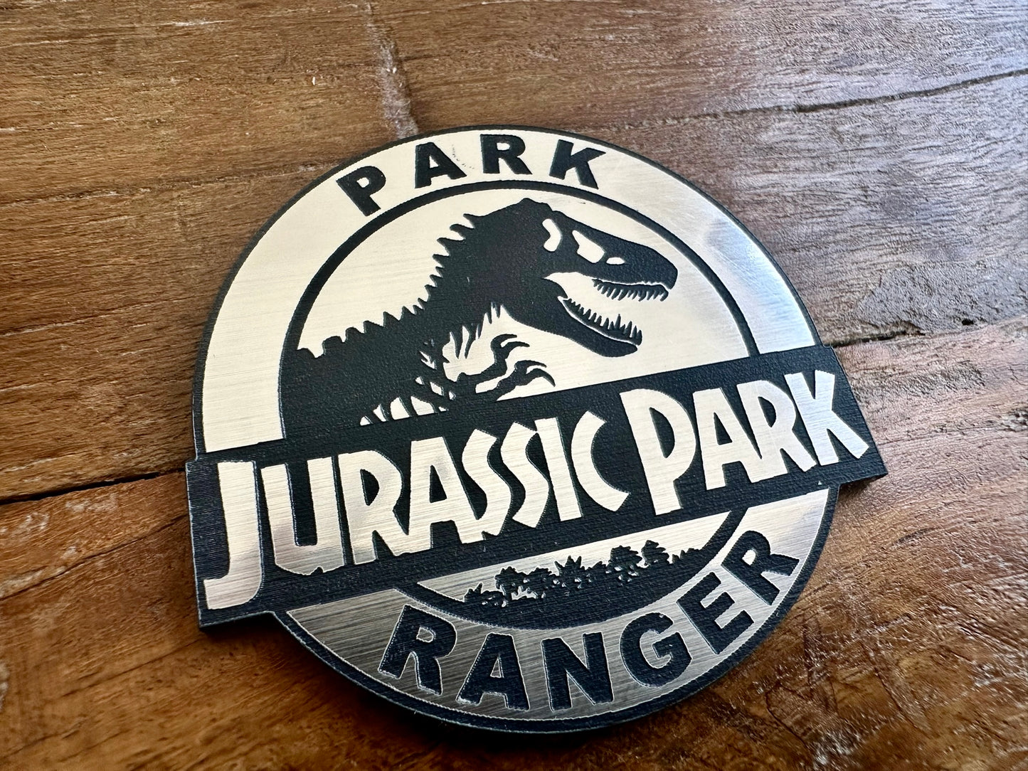 Jurassic Park Ranger Plaque
