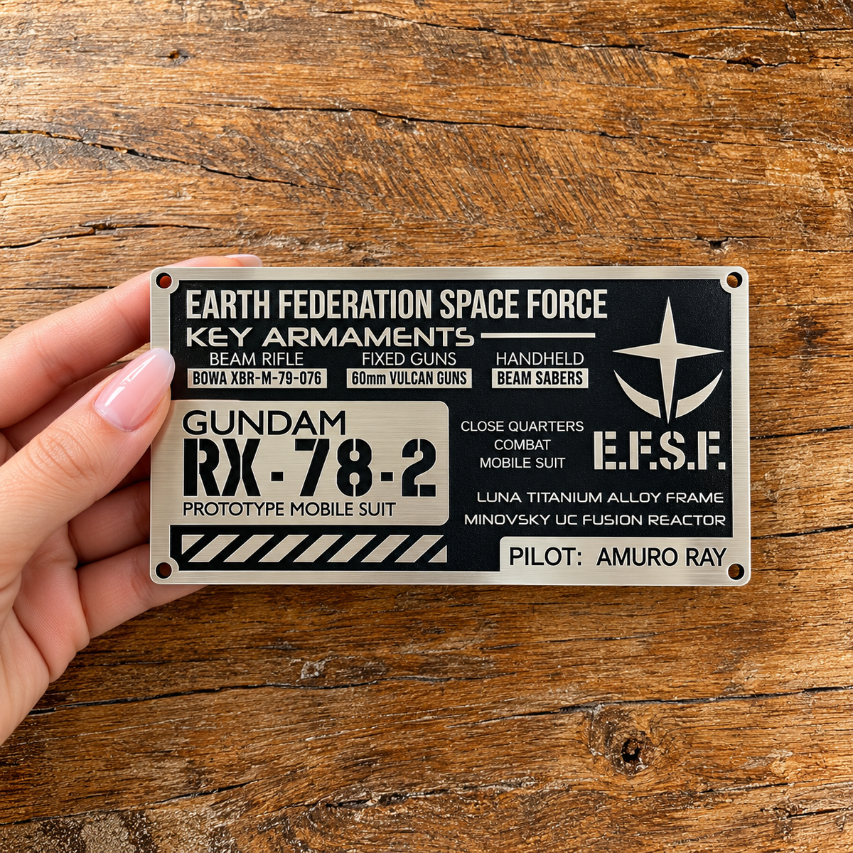 Gundam - RX - 78 - 2 Armor Plaque