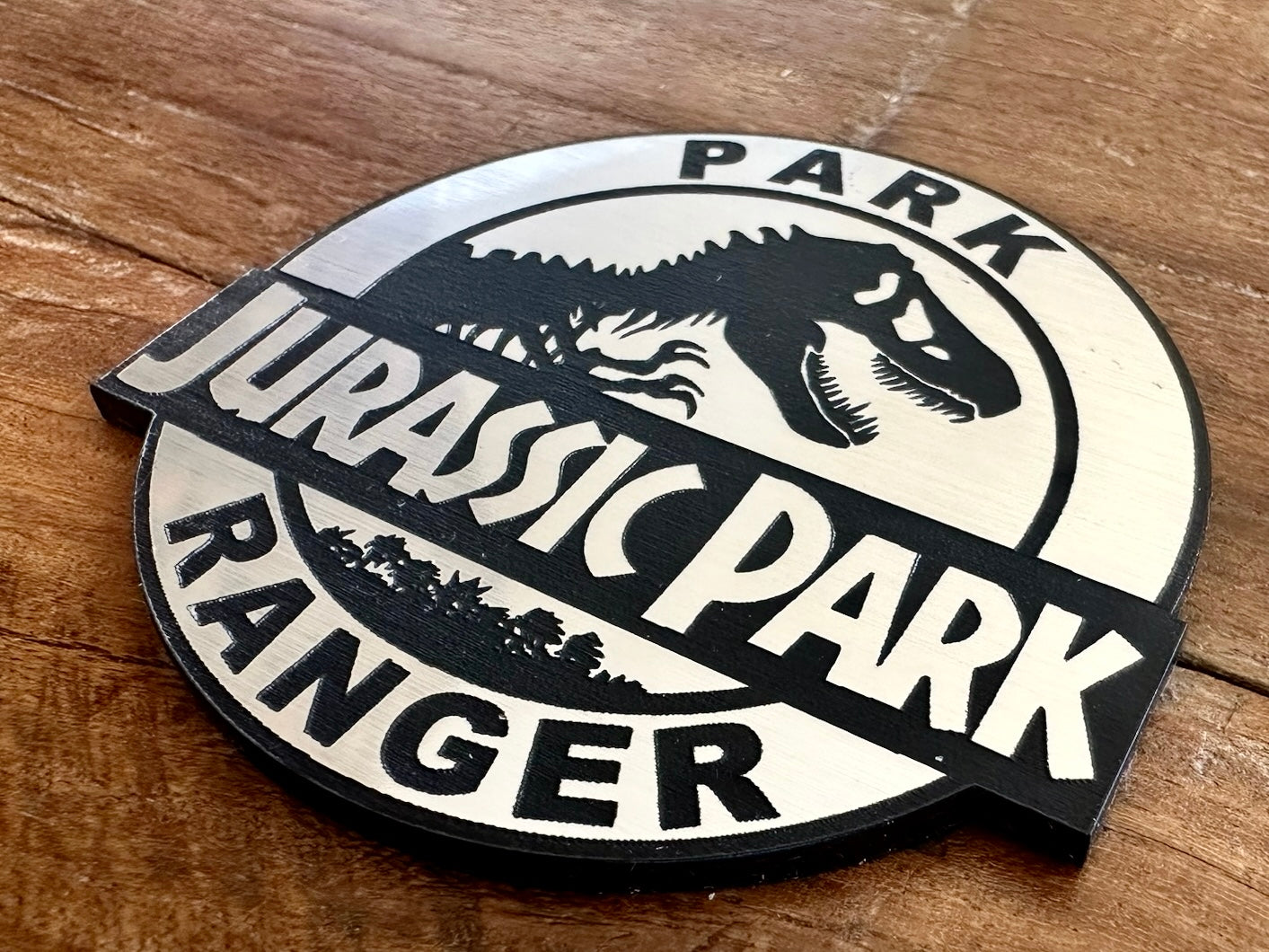 Jurassic Park Ranger Plaque