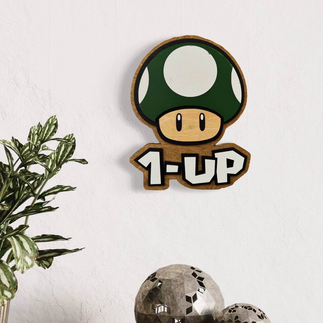 Mario - 1UP Wall Art