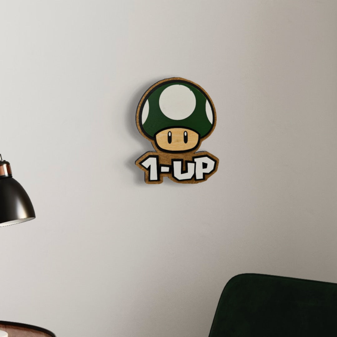 Mario - 1UP Wall Art