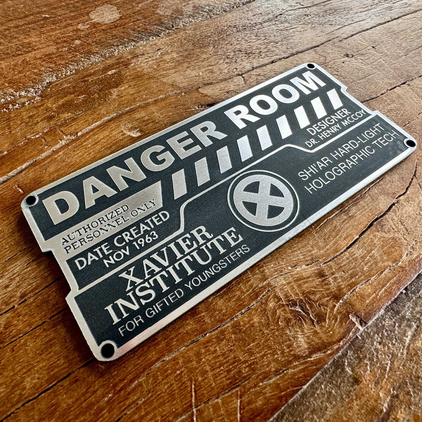 X Men Danger Room Plaque