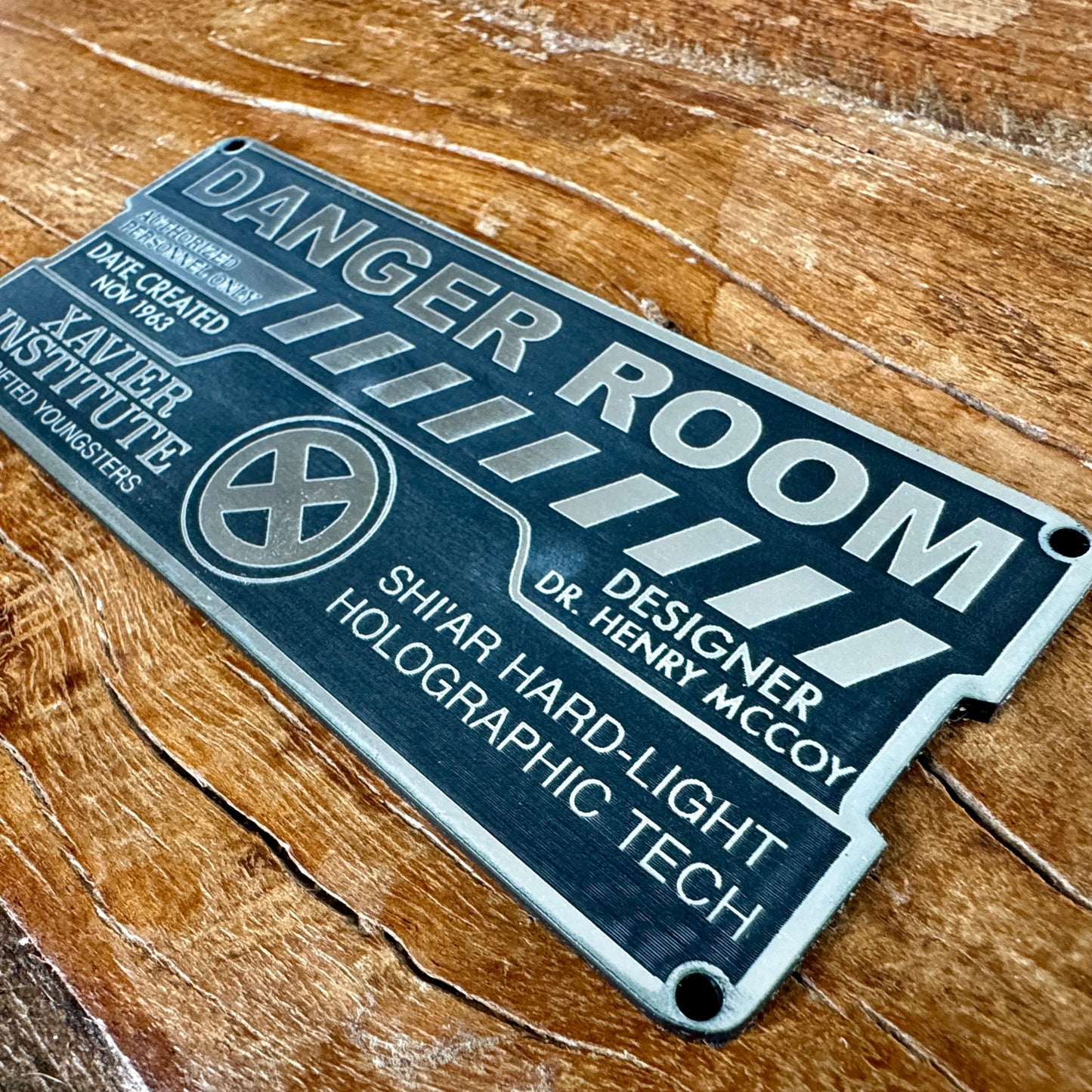X Men Danger Room Plaque