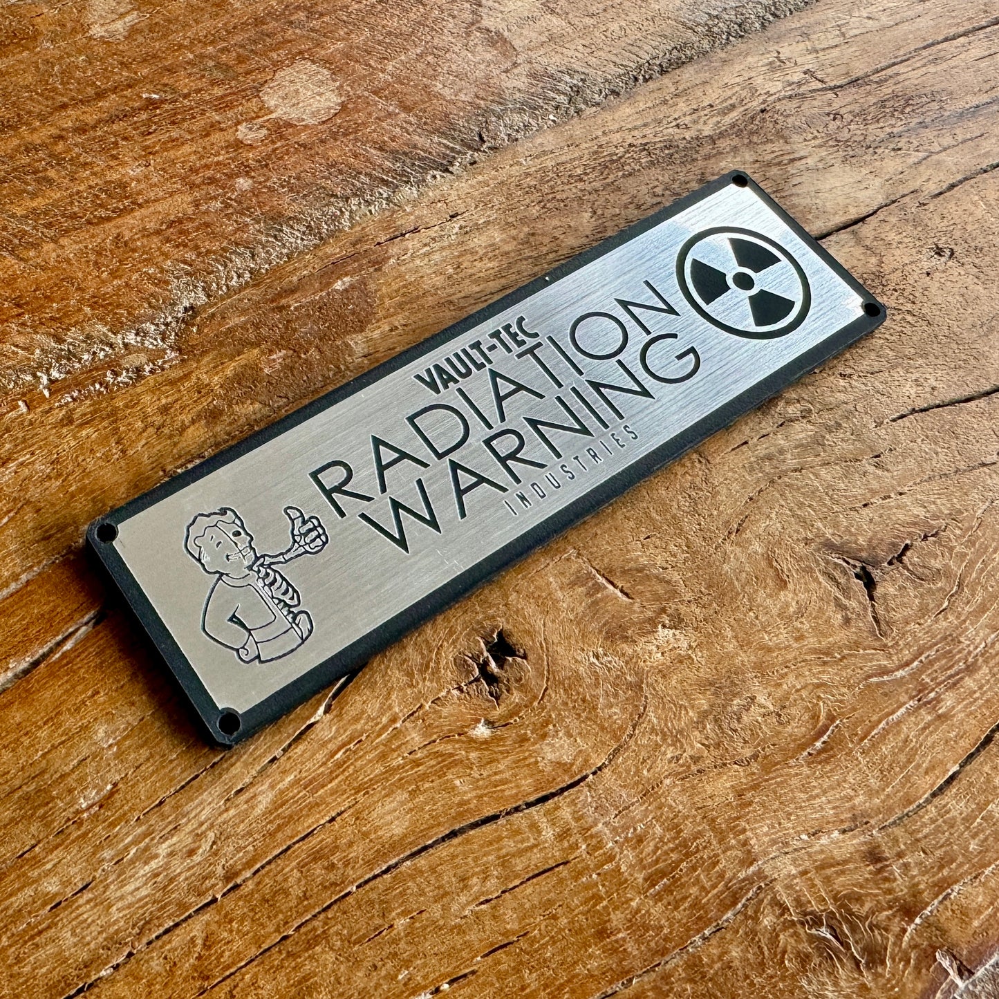 Fallout - Radiation Warning Plaque