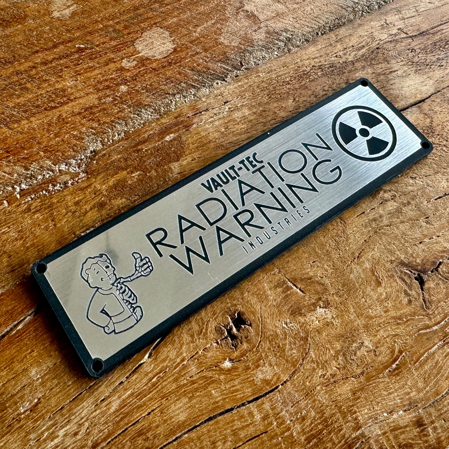 Fallout - Radiation Warning Plaque