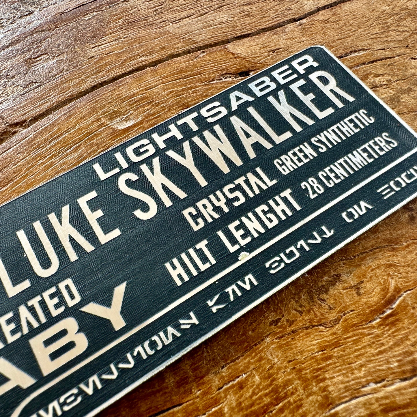 Star Wars - Luke Skywalker Plaque
