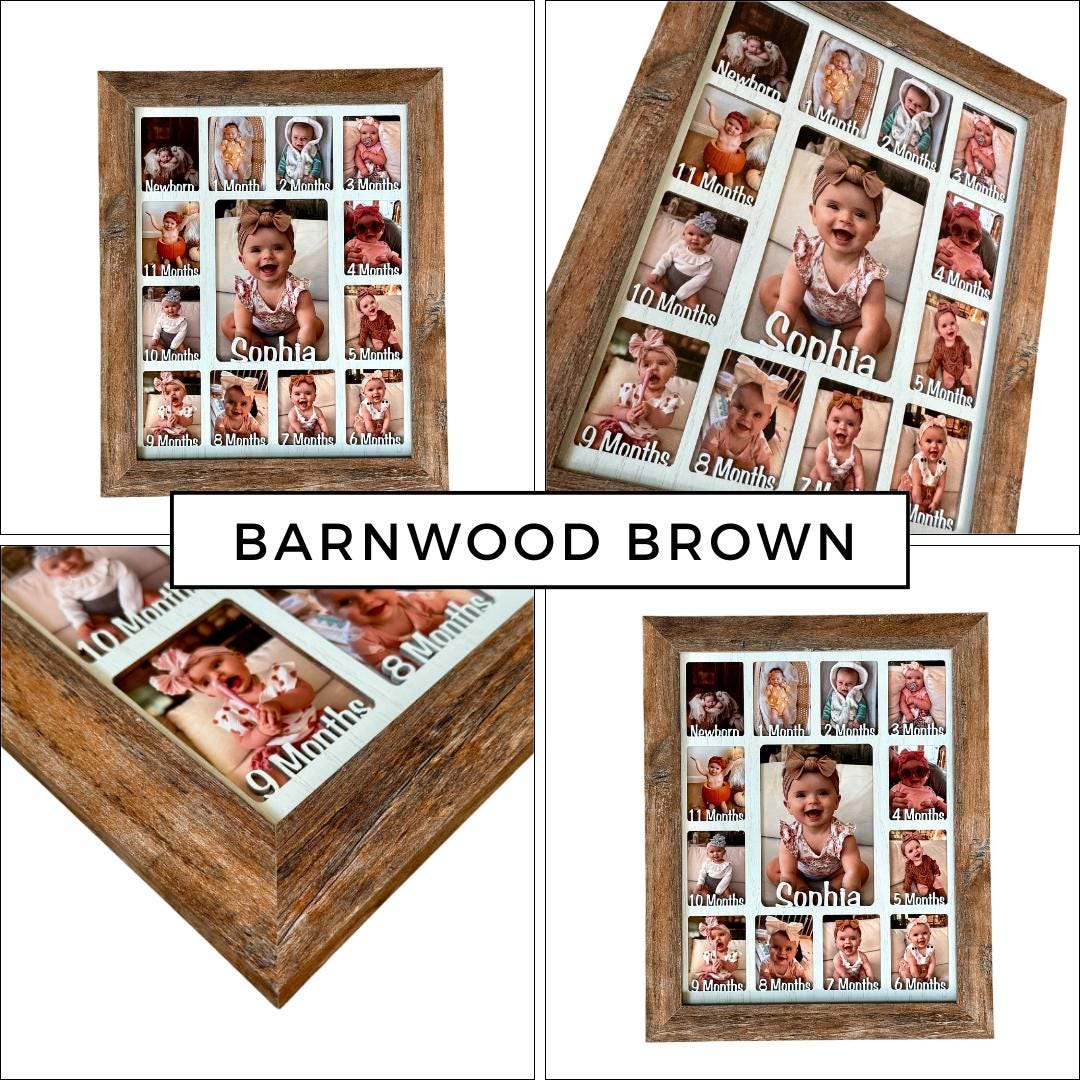Personalized Baby’s First Year Collage Frame