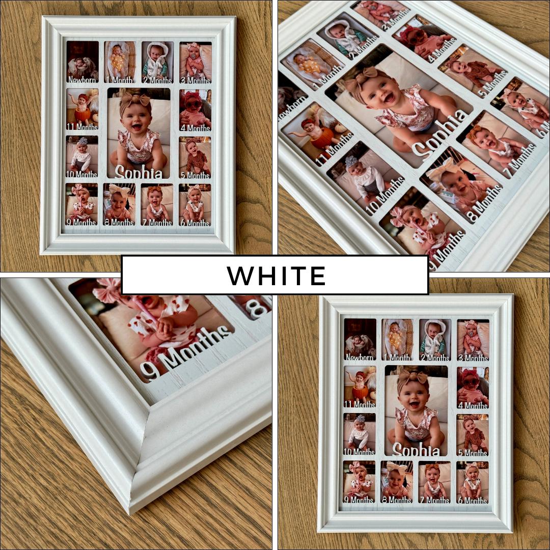 Personalized Baby’s First Year Collage Frame