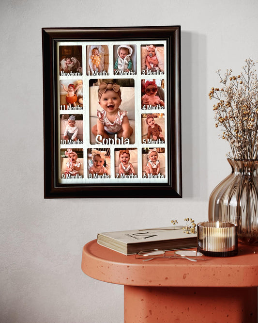 Personalized Baby’s First Year Collage Frame