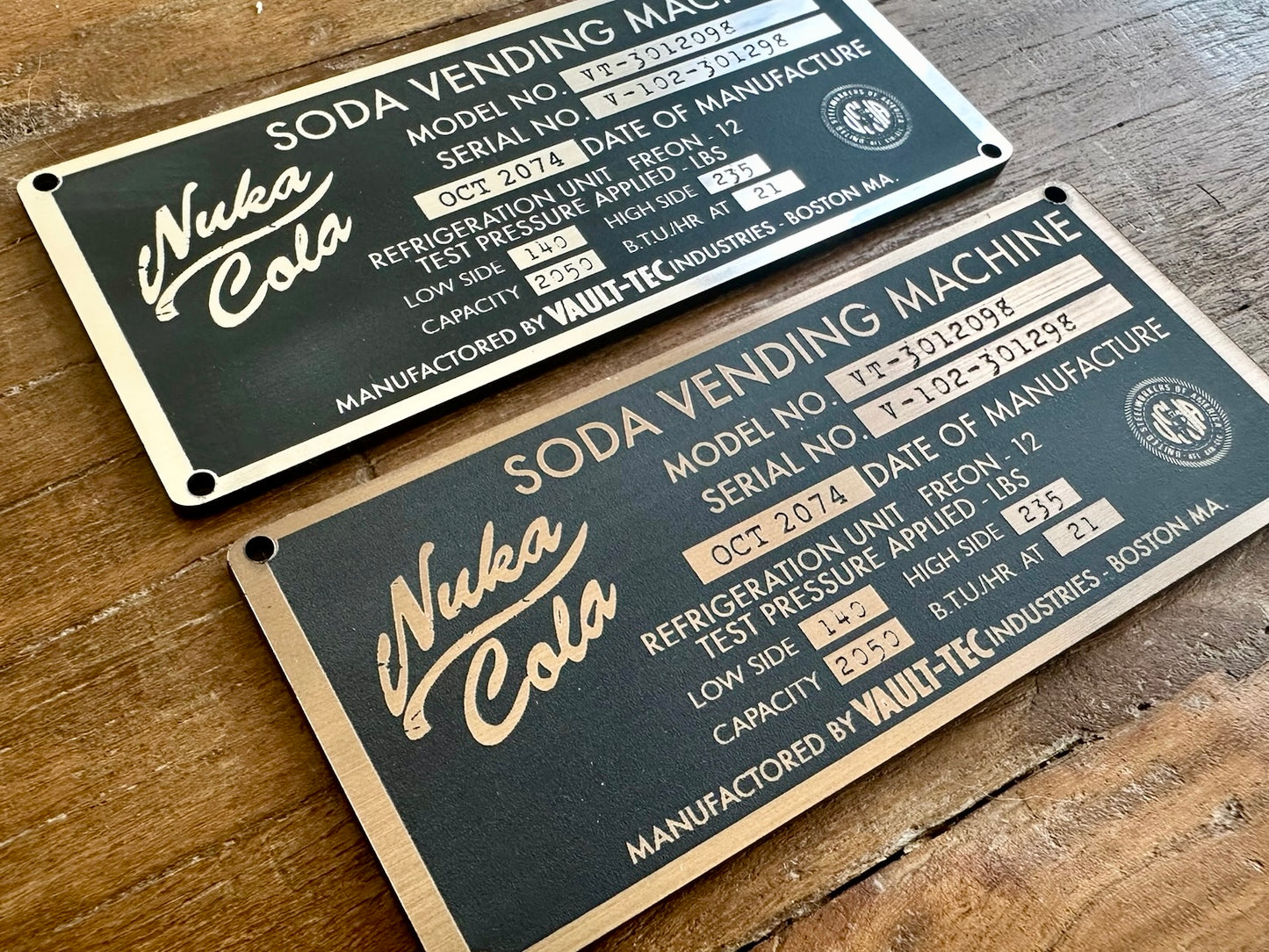 Fallout Nuka Cola Plaque