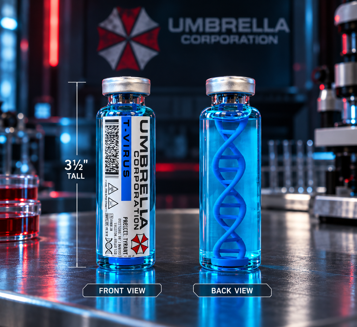 Resident Evil Case with Vials