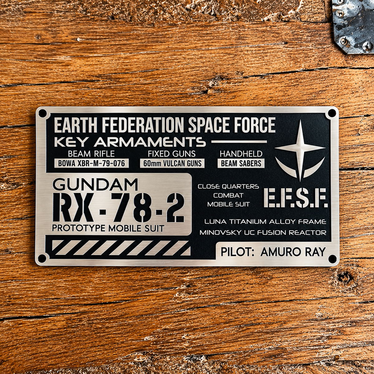 Gundam - RX - 78 - 2 Armor Plaque