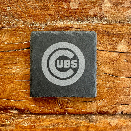 Cubs Slate Coasters