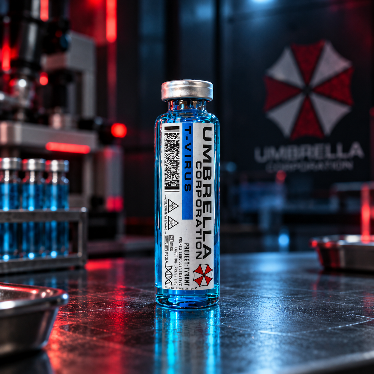 Resident Evil Case with Vials