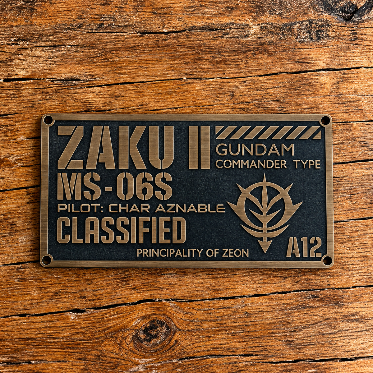 Gundam - Zaku Armor Plaque