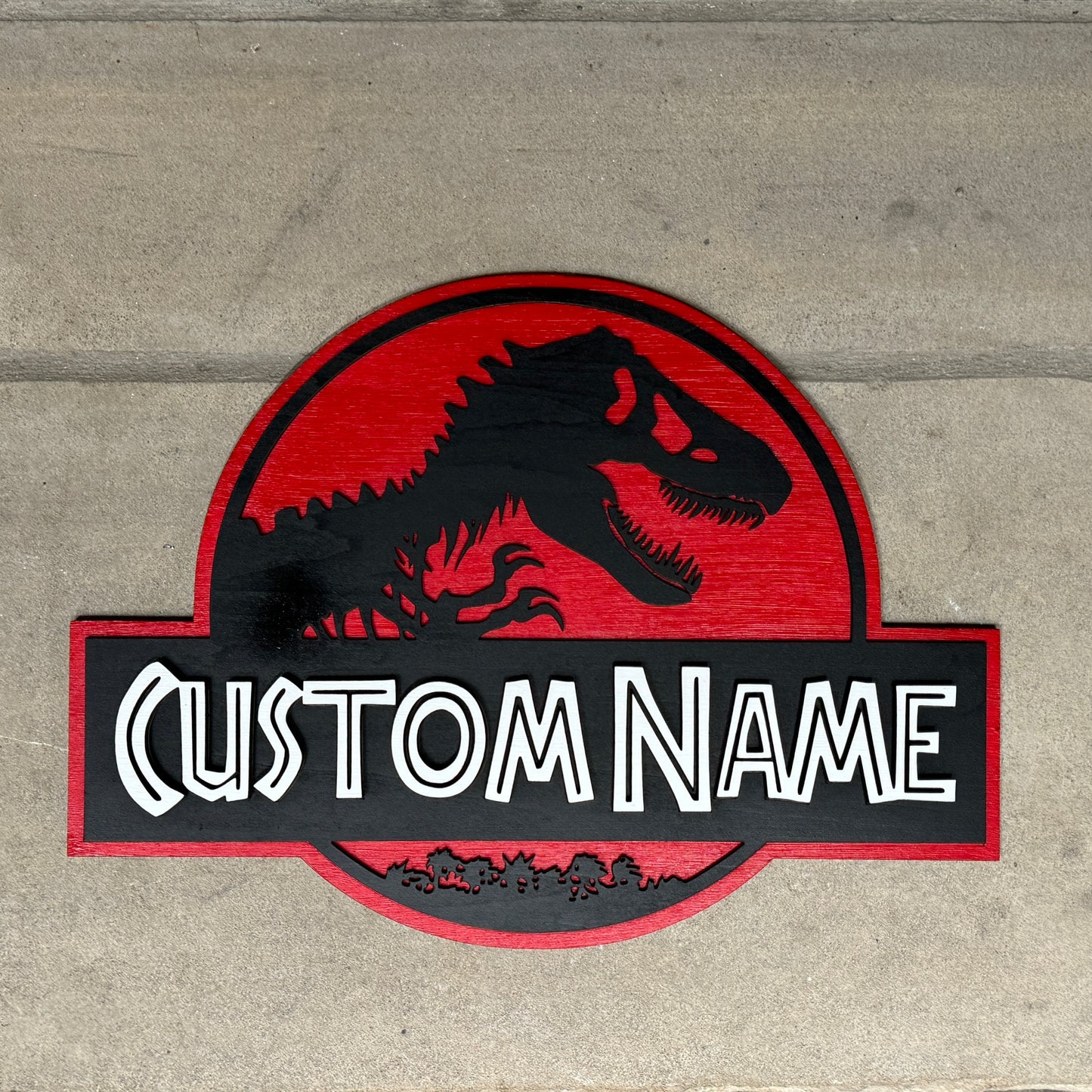 Custom Jurrasic Park Sign