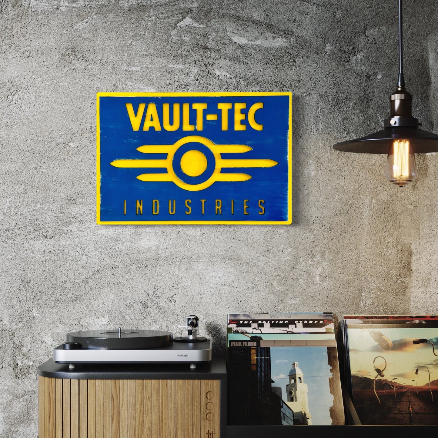 Fallout Vault-Tec Wall Sign - 2D Letters