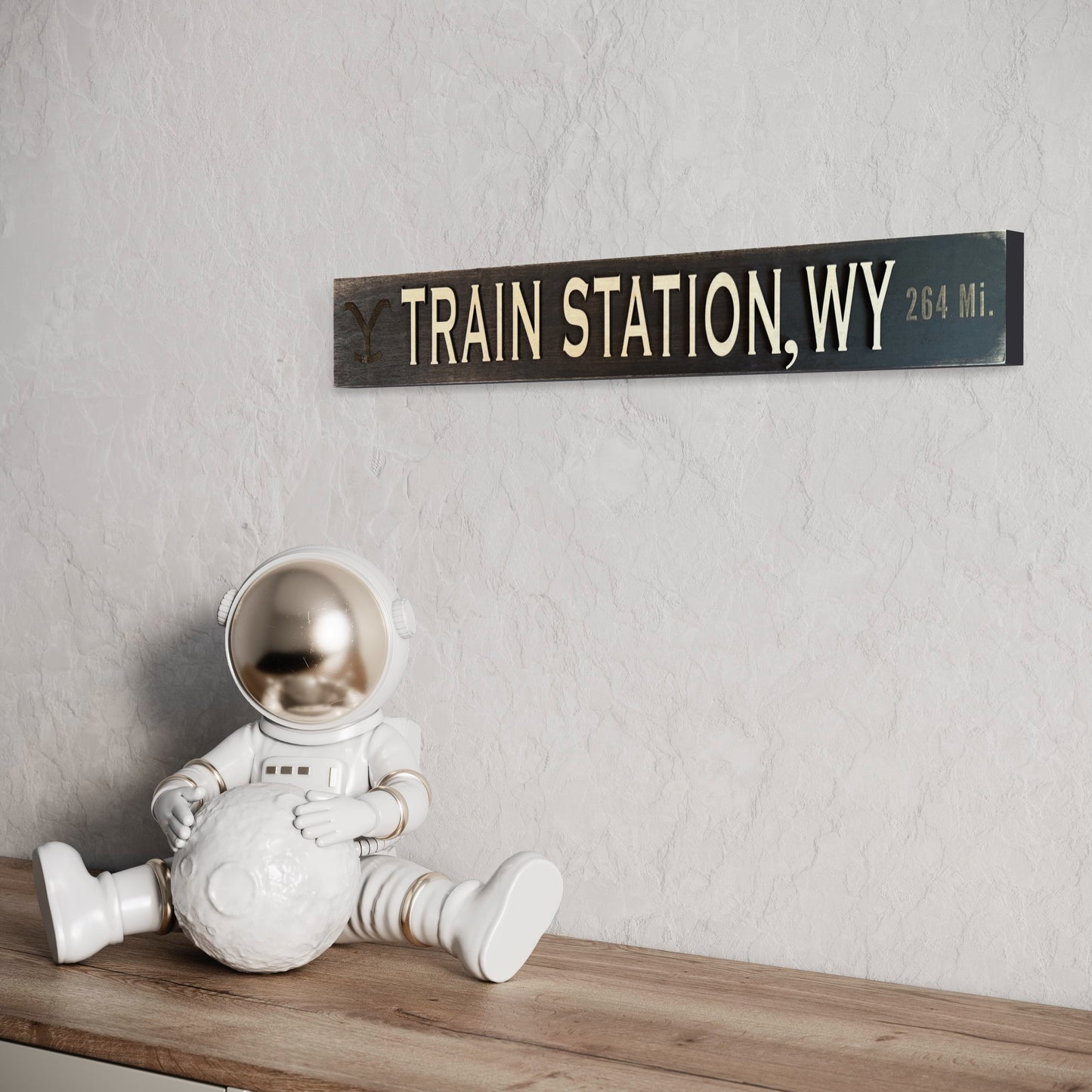 Yellow Stone- Train station Wall Art