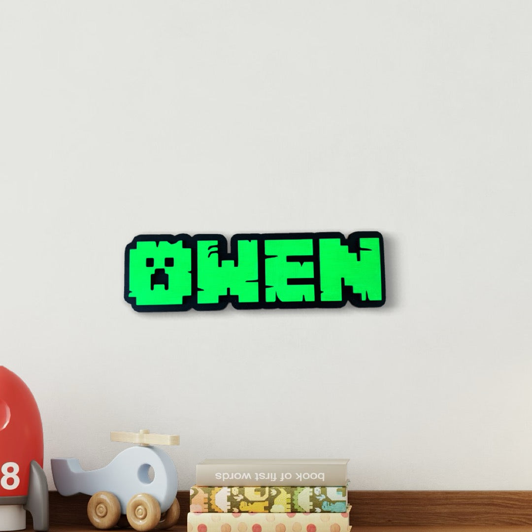 Minecraft Name Sign