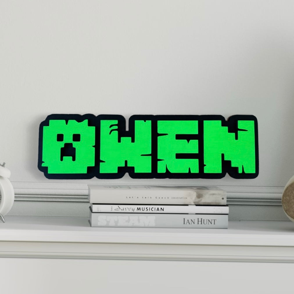 Minecraft Name Sign