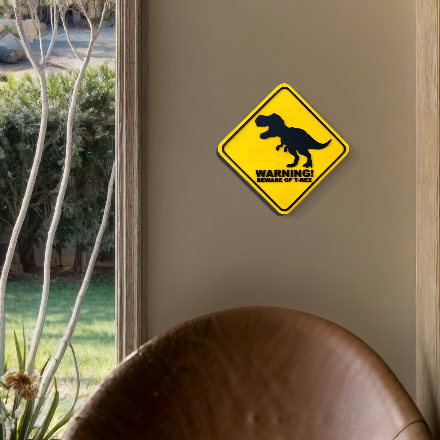 T-Rex Crossing Wall Art