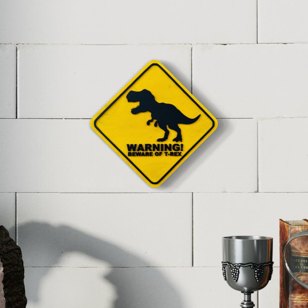 T-Rex Crossing Wall Art