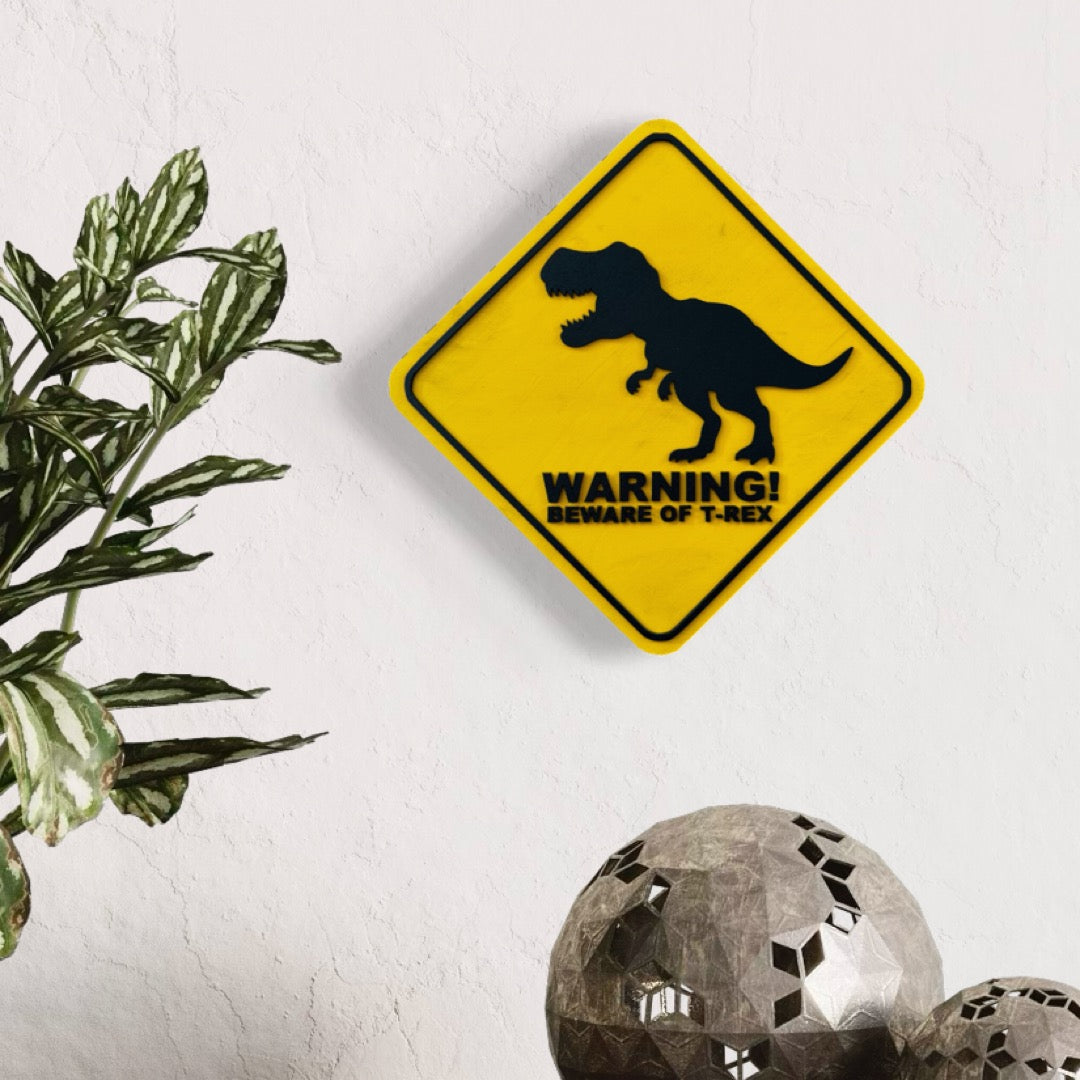 T-Rex Crossing Wall Art