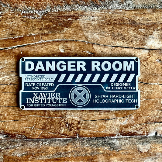 X Men Danger Room Plaque