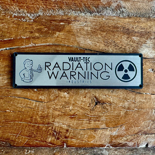 Fallout - Radiation Warning Plaque