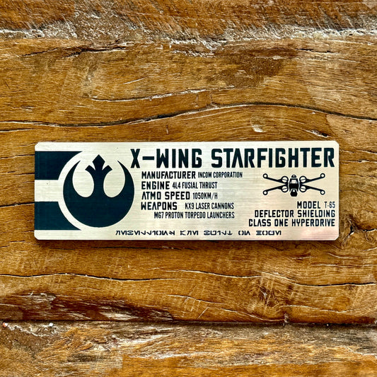 Star Wars - X Wing Plaque