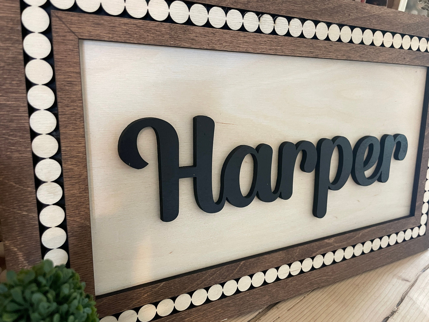 Custom Baby Wood Sign