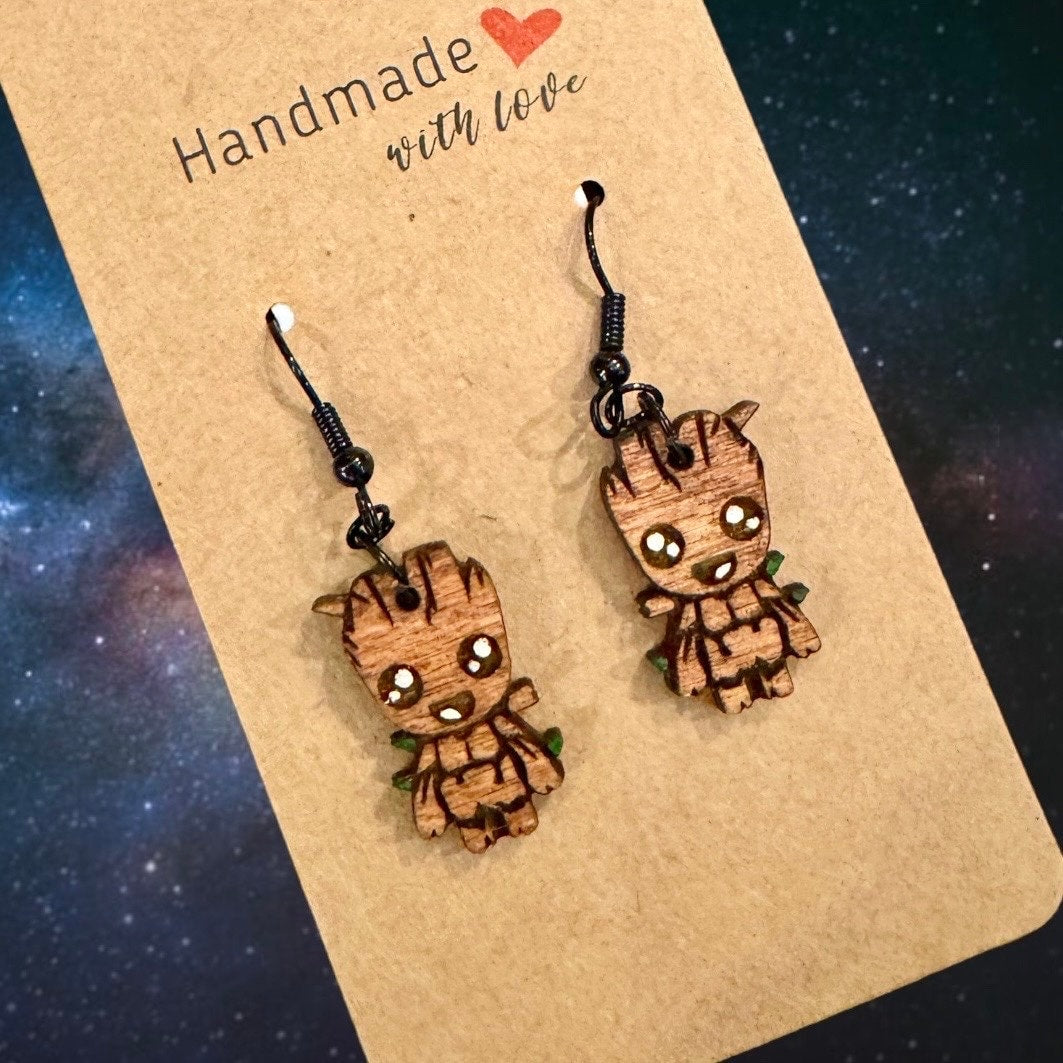 Baby Groot earrings